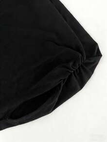 IslaSuriya Off-Shoulder Cropped Top For Women - Black - View 3