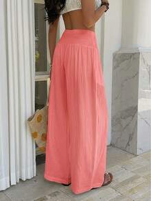 Sunnyshic Quần kẻ caro thanh lịch dành cho nữ - Hồng - Xem 6