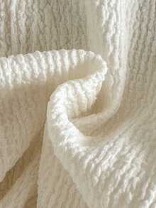 SHEIN 女婴3D花朵短袖T恤和格子短裤套装 - 黃色 - 查看 4