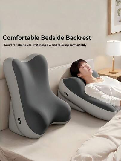1 chiếc gối tựa lưng có thể điều chỉnh, tháo rời, làm bằng mút hoạt tính, thiết kế công thái học, có chức năng nâng đỡ chân, hỗ trợ nghiêng cho lưng khi đọc sách trên giường, ghế sofa, khi đi du lịch, ở nhà và phòng ngủ. Vật dụng thiết yếu cho phòng ngủ.