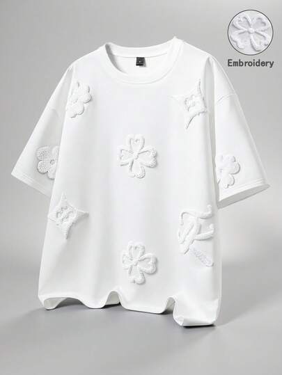 TOKVUE 男士经典印花T恤，适合街头、音乐节、休闲外出穿着，可作为送给男友/丈夫的礼物，周年纪念日礼物