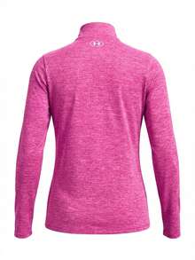 Under Armour Tech Women's 1/2 Zip Sweatshirts Pink - Pink - View 2
