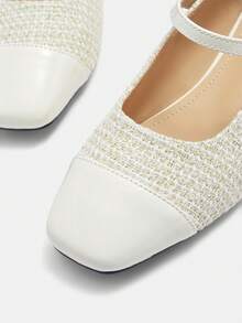 CUCCOO CURVES 女士优雅通勤简约宽楦平底鞋 - 杏色 - 查看 8