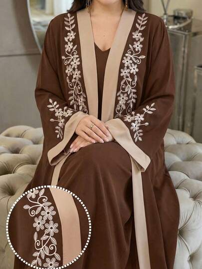 Al Najma Plus Size Women's Fashionable Elegant Modest Chinese Arabic Abaya Wedding Summer Asian Muslim
