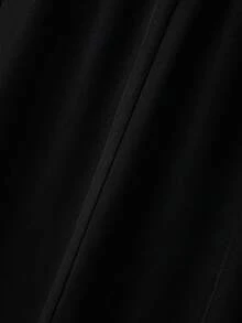 GlowEve CURVE Falda midi de línea A con flores 3D elegante y de moda para mujer - Negro - Ver 7