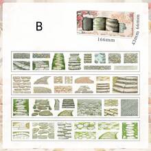 1套古道图案模切废料胶带，日记废料胶带，贴纸废料胶带，风景废料胶带 - 彩色 - 查看 3