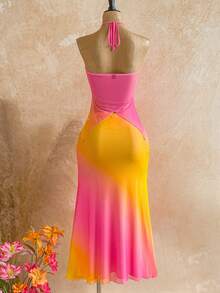 Soleia Bộ 2 chiếc váy maxi ôm sát gợi cảm không dây vai, buộc dây. - Nhiều màu - Xem 2