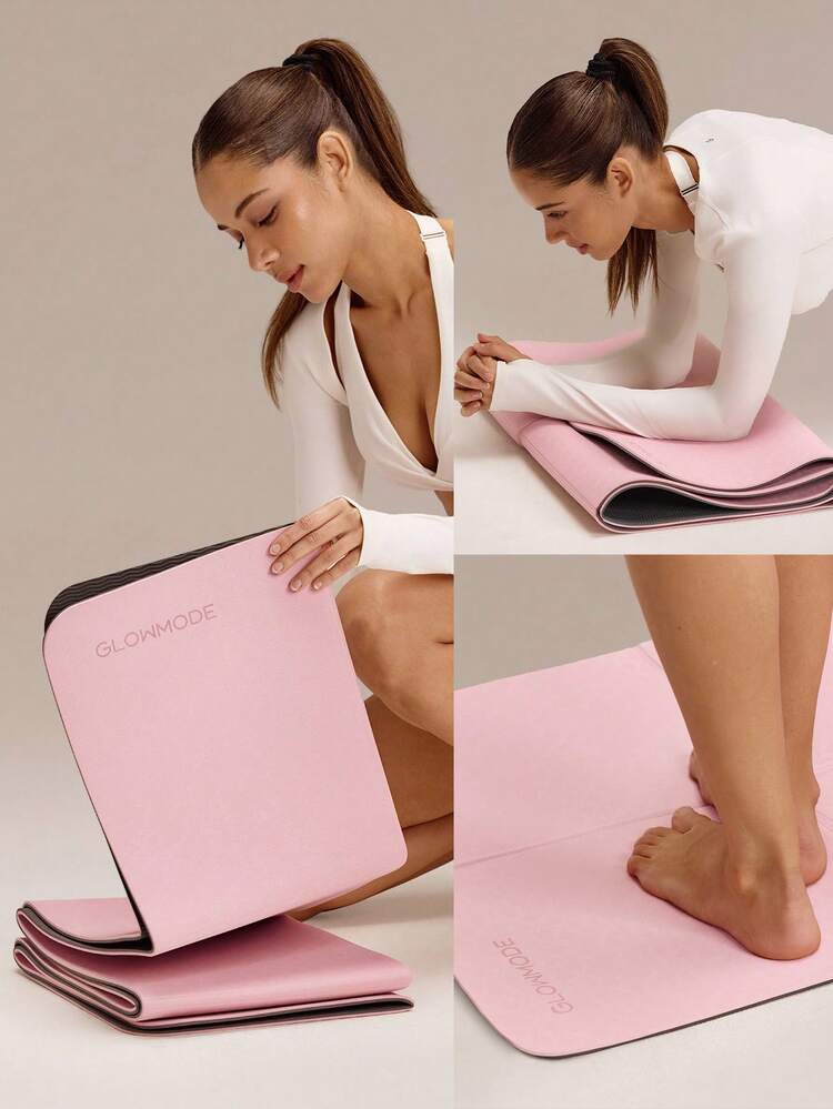 Zen Fold Soft Lightweight Double-Sided Anti-Slip Foldable Yoga Mat Studio Gym Daily Active Wear