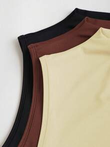 Sweetra Blusa ajustada con fruncidos para mujer, adecuada para el verano - Multicolor - Ver 4