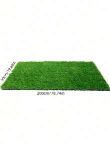 1 pezzo Tappeto in erba artificiale premium (50cm x 200cm/50cm x 100cm), erba finta realistica e sintetica, tappeto erboso amico degli animali domestici per giardino, parco giochi, cortile, balcone, feste, pranzi all'aperto e addestramento di animali domestici, decorazione per esterni - erba - Visualizzare 9