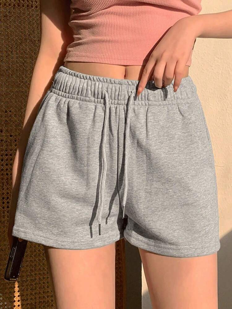Women's Casual Solid Color Loose Shorts, Summer