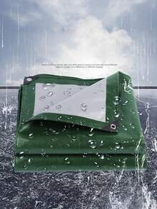 3x6m Lona impermeable de color verde militar con cuerda, lona impermeable y resistente a los rayos UV de PE con recubrimiento doble, con propiedades de bloqueo de luz intensas, adecuada para cubrir cultivos, vehículos, montar tiendas y protección contra la lluvia y el sol - Multicolor - Ver 6