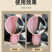 2件套精细金刚石美甲钻头火焰形俄式磨头角质层清洁磨头电动美甲钻头美甲配件 - 彩色 - 查看 6