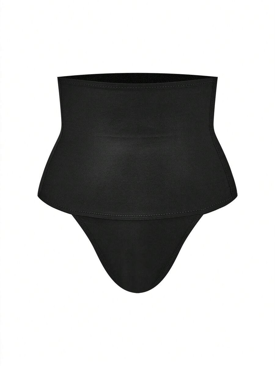 SHEIN Bawahan Korset Wanita - Hitam - View 1