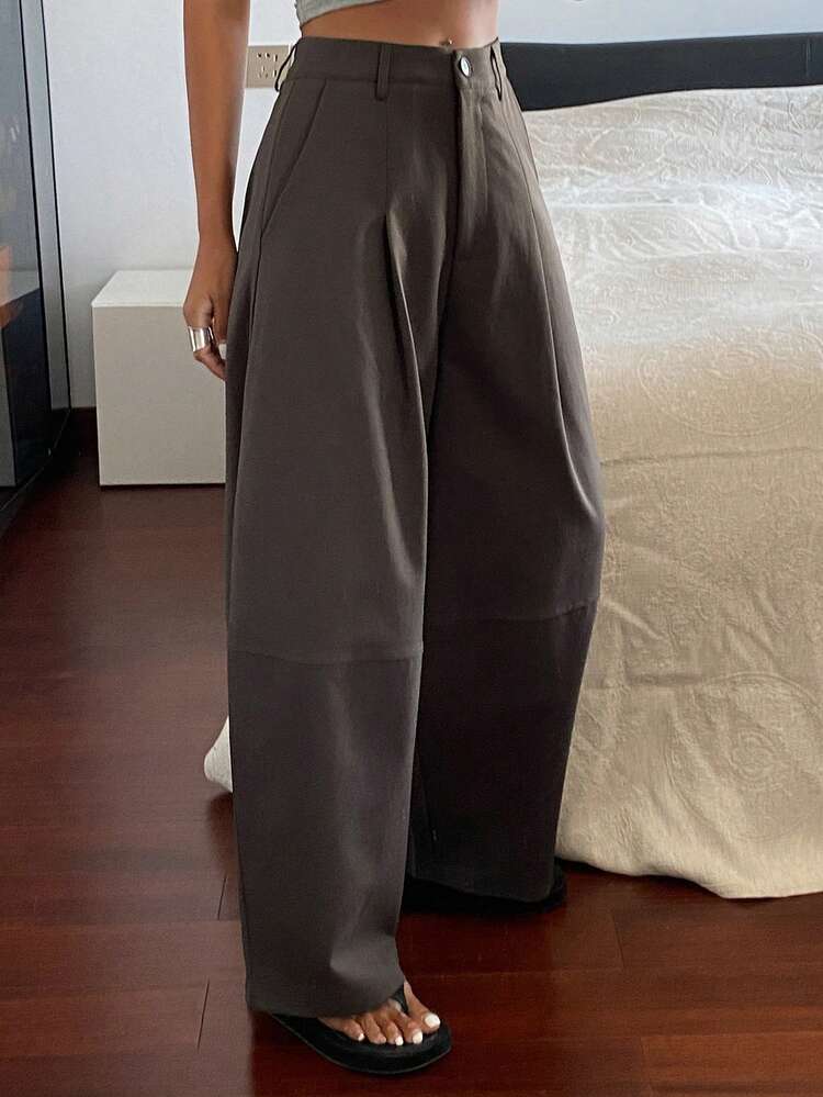 Women's Loose Fit Harem Pants, Casual Street Style, Solid Color, Spring/Summer