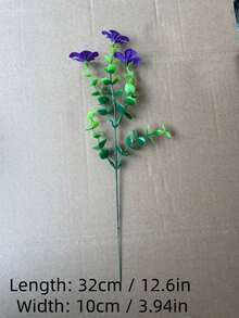 8 pachete de flori artificiale de interior/exterior și plante cu flori realiste, potrivite pentru grădini interioare și exterioare, verande, pervazuri, decorațiuni interioare, nunți, case de la țară etc. Flori artificiale de exterior, flori realiste din plastic care nu se decolorează, plante realiste, pot fi folosite pentru decorare, ghivece de flori suspendate, decorațiuni pentru vaze de bucătărie (6 culori) - Multicolor - Vizualizare 9