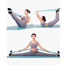 1 Dây kháng lực yoga 8 khe/11 khe, Dây co giãn yoga thể dục cho nữ, Dây đàn hồi kỹ thuật số, Dây căng khi khiêu vũ, Dây kháng lực - Nhiều màu - Xem 5