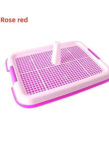 1个狗厕所，小型宠物狗厕所，适用于泰迪狗，中空防滑清洁便盆，宠物用品。 - 彩色 - 查看 6