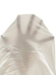 Aralina Lightweight Woven Fabric High Neck Scarf Detail Button Front Fitted Silhouette Summer Going Out Tops Cute Top - Beige - View 9