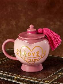 HARRY POTTER X SHEIN 1 Chiếc cốc sứ hình lọ thuốc tình yêu dung tích 17.75oz/525ml, chịu được nhiệt và lạnh, thích hợp đựng sữa, nước ép, cà phê, v.v. Tình yêu - Nhiều màu - Xem 4