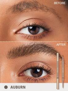 SHEGLAM Brows On Demand 二合一眉筆-赤褐色防水液體眉筆防汗防油自然眉毛填充勾勒眉毛霜凝膠化妝品眉毛 品牌 美容 化妝 化妝品 適合女性與女孩 完美搭配夏季春季 Y2K 時尚 流行 生日 母親節禮物 假期 派對準備就緒 最佳顏色 - Auburn - 查看 3