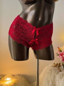 Auralis Hơn 3 gói Ren hoa Nơ mặt trước Không đũng Quần nữ - Nhiều màu - Xem 5