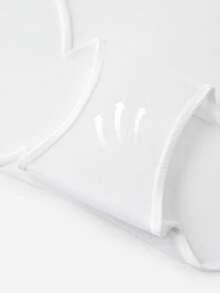 LUVLETTE Low-Rise White Embroidered Elegance Lingerie Floral Lace & Demi-Sheer Mesh & Strappy Sexy Briefs - Gold - View 6