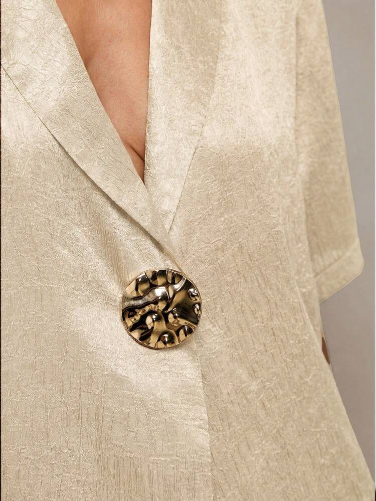 SHEIN Maija MAIJA Elegant Tailored Double Breasted Slim Fit Blazer Set