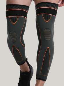 1pc Striped Pattern Knee Pad Gym - Orange - View 1