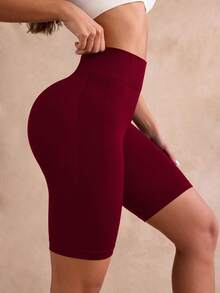 Velisys Velisys 3pcs/Set Seamless Athletic Shorts - Burgundy - View 4