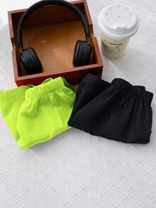 SHEIN 2PCS Young Boys Swimwear - Green - View 5