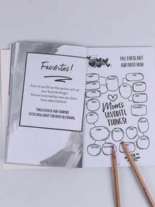 1pc/Interactive Mother Daughter Journal, Fun Conversation Starter Book For Family Connection - multicolor - View 2
