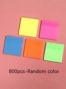 800pcs/400pcs/200pcs Reusable Transparent Colored Sticky Notes, Waterproof PET Memo Pads For Note Taking And Clear Content Visibility, Classroom Resources, Highlighters, Stationery, Back To School Essentials - Pet Waterproof Sticker - View 8