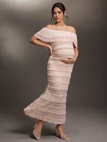 Cheriluna Maternity 孕妇写真服装 - 粉色 - 查看 1