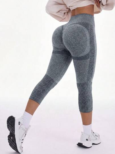 Seamluxe SHEIN Sport Women's High Waist Casual Versatile Daily Wear Sports Leggings