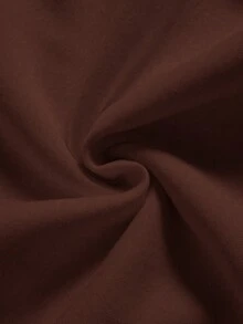 Manfinity Joysei 男士標準尺寸深棕色寬字母與檸檬印花休閒背心 - 棕色 - 查看 5