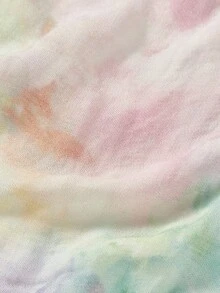 Cozy Pixies 1件经Oeko-Tex认证的扎染印花哺乳睡袍，柔软舒适，适合日常妈妈穿着 - 彩色 - 查看 4