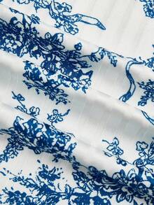 Sweetra 加大码甜心领罗纹露背系带肩部连体衣 - 彩色 - 查看 6