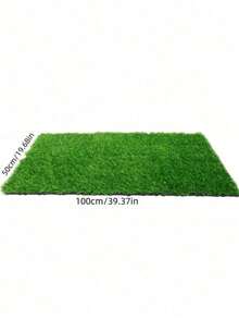1 pezzo Tappeto in erba artificiale premium (50cm x 200cm/50cm x 100cm), erba finta realistica e sintetica, tappeto erboso amico degli animali domestici per giardino, parco giochi, cortile, balcone, feste, pranzi all'aperto e addestramento di animali domestici, decorazione per esterni - erba - Visualizzare 10