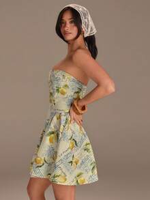 Athîral Đầm ngắn không tay trễ vai dáng casual dành cho nữ, thích hợp cho kỳ nghỉ xuân/hè. - Nhiều màu - Xem 5