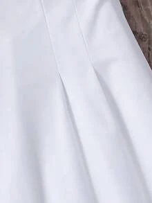 SHEIN Tween女孩白色女童服飾 8-12歲萬聖節套裝 秋季風格 美式秋季風格 - 紅白色 - 查看 8