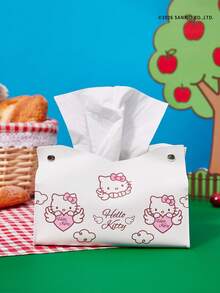 HELLO KITTY AND FRIENDS | Joivida 1pc Pattern Fashionable Portable Makeup & Tissue Pouch, Water-Resistant Keeps Contents Dry, Lightweight Mini Cosmetic Storage Bag For Women & Girls, Great For Daily Use, Travel, Home, Back To School, Also A Cute Travel Essential And Ladies Accessory - White - View 6