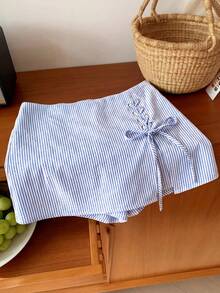 Comfortcana Quần áo mùa hè mới 2026/Quần áo mùa xuân/Quần áo mùa đông/Trang phục lễ hội cho nữ/Trang phục lễ Phục sinh/Váy dự tiệc cho nữ/Trang phục đi biển cho nữ/Trang phục dự tiệc cưới/Trang phục tốt nghiệp cho mẹ/Quần tây thanh lịch cho nữ/Bộ đồ thường ngày cho nữ/Trang phục nghỉ mát cho nữ/Đồ thể thao nữ/Quần tây nữ/Sang trọng/Phong cách Y2K/Trang phục công sở cho nữ/Trang phục dự hòa nhạc đồng quê/Quần bóng/Áo peplum/Váy sọc xanh dương/Quần short nữ mùa hè/Quần áo cỡ nhỏ XXS cho nữ/Quần short nữ/Váy nữ thường ngày/Váy nữ cỡ S - Xanh và trắng - Xem 4