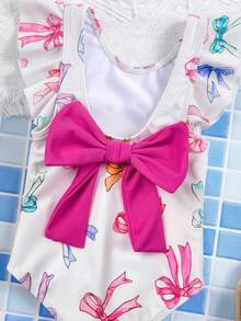 LMoss Kids Bộ đồ bơi liền thân xếp nếp in hình bướm cho bé gái - Nhiều màu - Xem 6