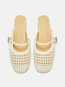 CUCCOO CURVES 女士搭扣设计休闲舒适宽楦凉鞋 - 白色 - 查看 2