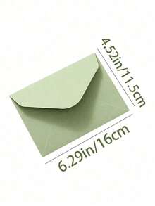 20/10/5Pcs Green Envelopes Bulk, Avocado Green Olive Green, Kraft Paper Envelopes For Wedding Invitations, DIY Money Holder, Christmas Birthday Gift Cards, Stationery Set - one-size - View 4