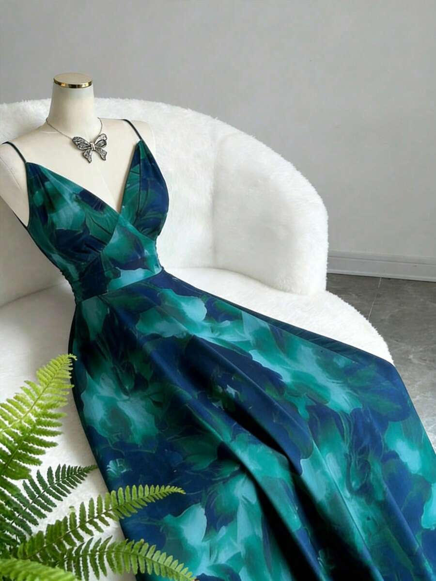 EMERY ROSE Women's Minimalist Print Camisole Dress - Multicolor - View 1