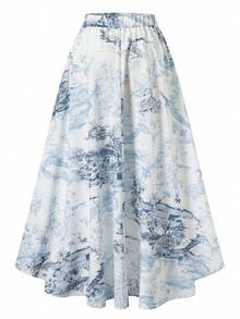 GlowEve Women's Printed A-Line Skirt, Elegant For Vacation, Daily Wear And Commuting - Multicolor - View 2