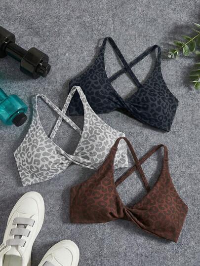 Velisys Soutien-gorge de sport sans couture/design à torsion avant/polyvalent pour le sport et le port quotidien