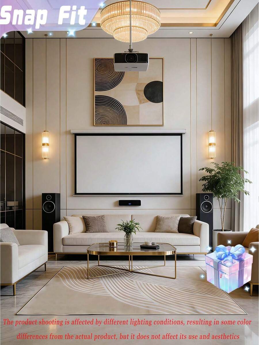 Una alfombra de gran área en un estilo minimalista moderno, con material de peluche de cristal blanco con mayor grosor y densidad. Adornada con patrones geométricos personalizados, esta lujosa alfombra puede complementar perfectamente varios estilos de decoración del hogar.